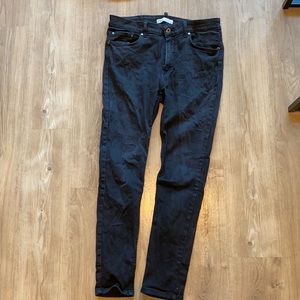 Zara Mens Size 34 Black Skinny Jeans
